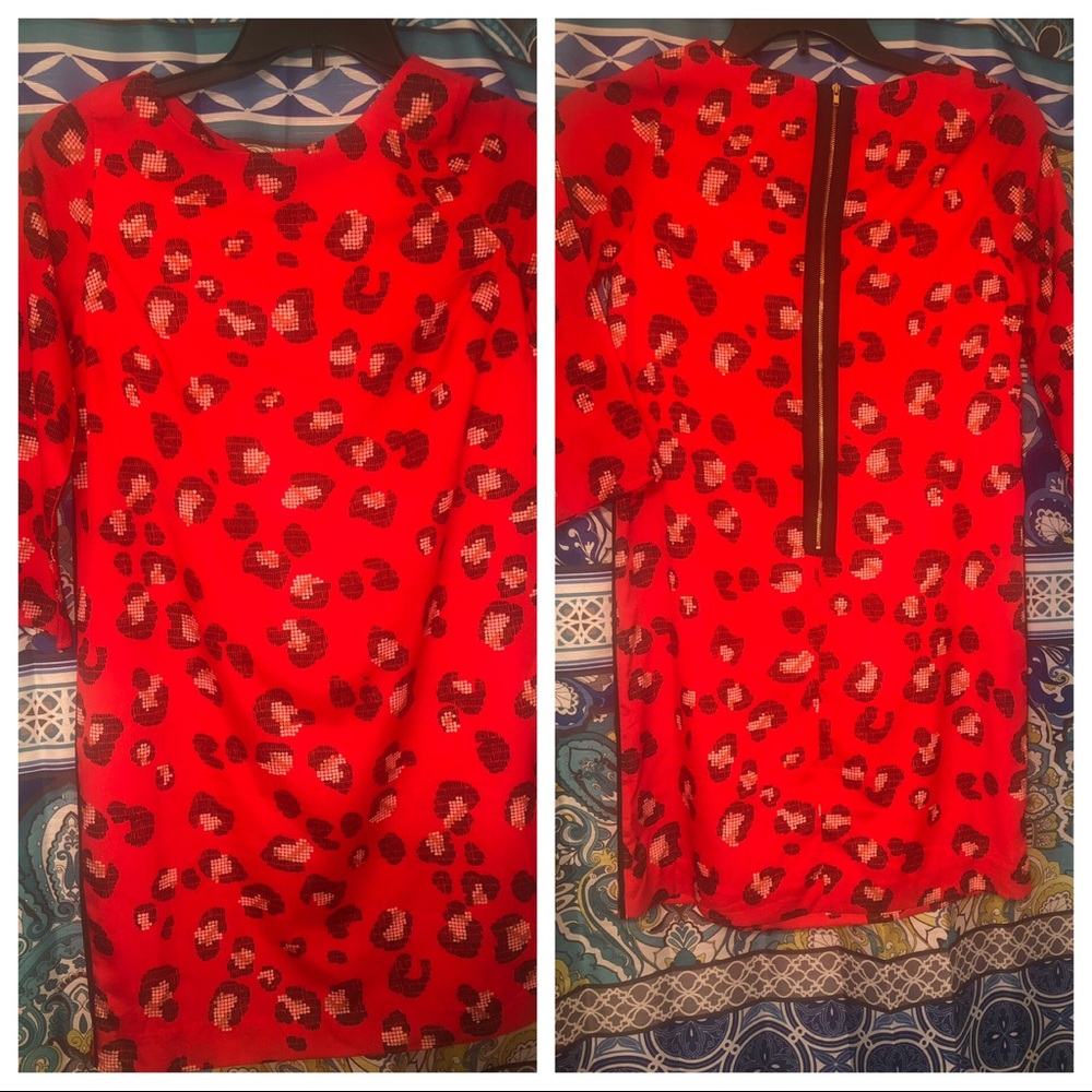 Beautiful red leopard dress by Limited